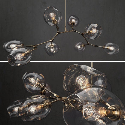 Covington Horizontal Globe Branching Bubble Chandelier-Nobipets