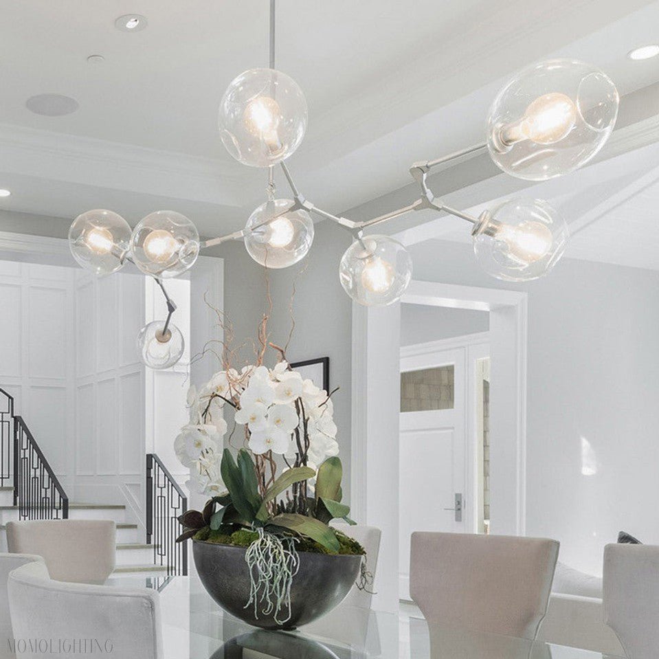 Covington Horizontal Globe Branching Bubble Chandelier-Nobipets