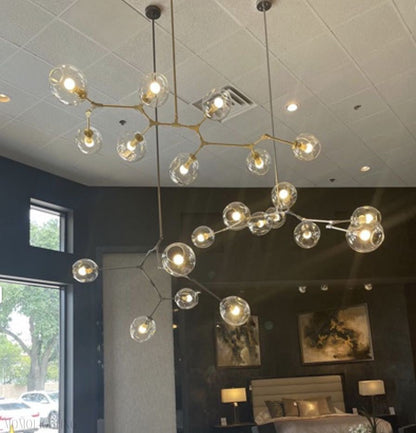 Covington Horizontal Globe Branching Bubble Chandelier-Nobipets