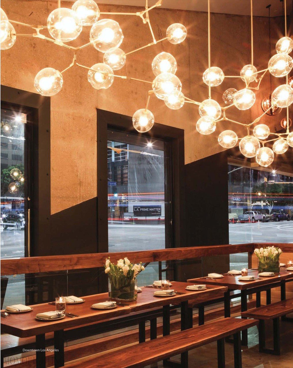 Covington Horizontal Globe Branching Bubble Chandelier-Nobipets