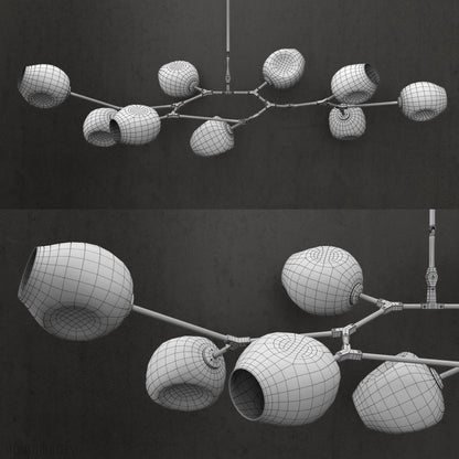 Covington Horizontal Globe Branching Bubble Chandelier-Nobipets