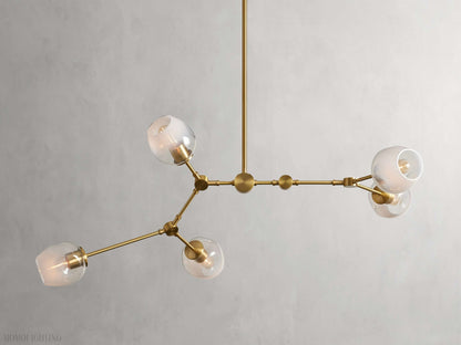 Covington Horizontal White Globe Branching Bubble Chandelier-Nobipets