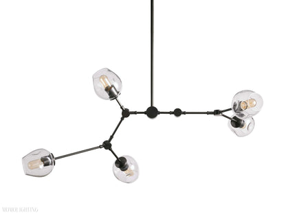 Covington Horizontal White Globe Branching Bubble Chandelier-Nobipets