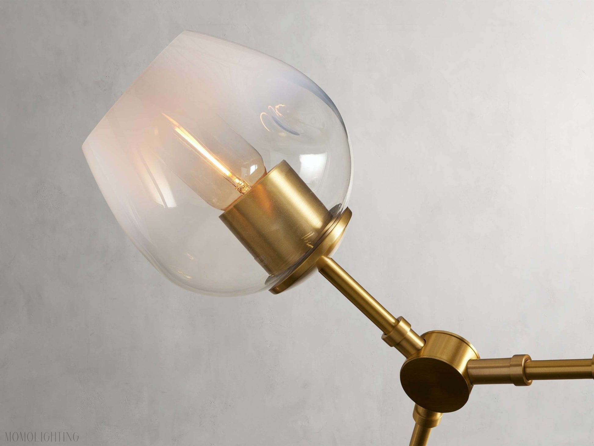Covington Horizontal White Globe Branching Bubble Chandelier-Nobipets