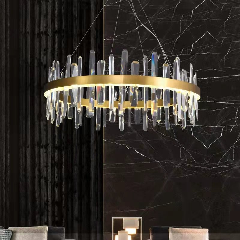 Crystal Chandelier For Dining Room Unique Style Crystal Pendant Light-Nobipets