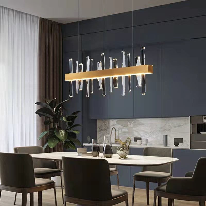 Crystal Chandelier For Dining Room Unique Style Crystal Pendant Light-Nobipets