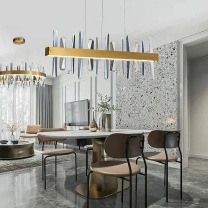 Crystal Chandelier For Dining Room Unique Style Crystal Pendant Light-Nobipets