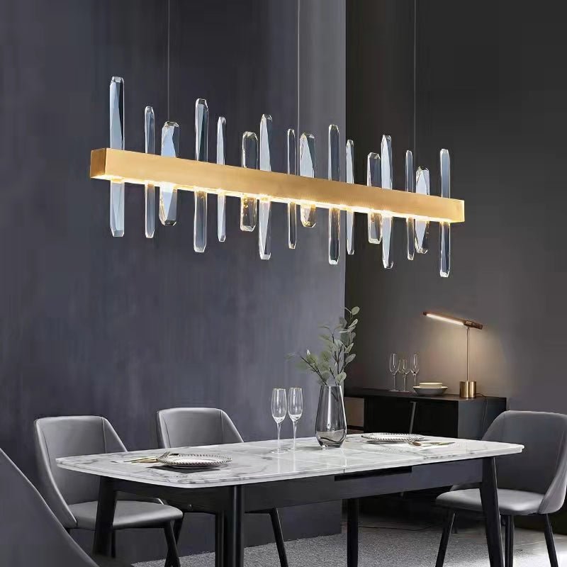 Crystal Chandelier For Dining Room Unique Style Crystal Pendant Light-Nobipets