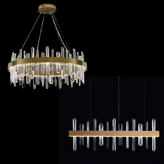 Crystal Chandelier For Dining Room Unique Style Crystal Pendant Light-Nobipets