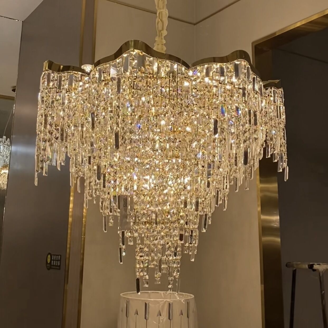 Crystal Tassel Chandelier Set For Living Room/Dining Room and Bedroom-Nobipets