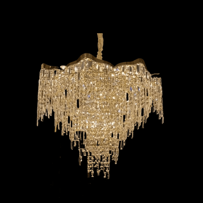 Crystal Tassel Chandelier Set For Living Room/Dining Room and Bedroom-Nobipets