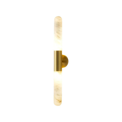Cylindrical Alabaster Slim Wall Lamp