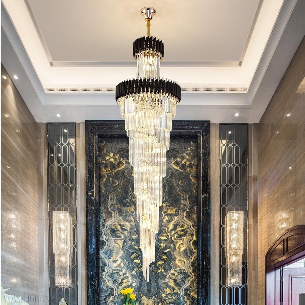 Cyrus Multiple Tier Crystal Chandelier-Nobipets