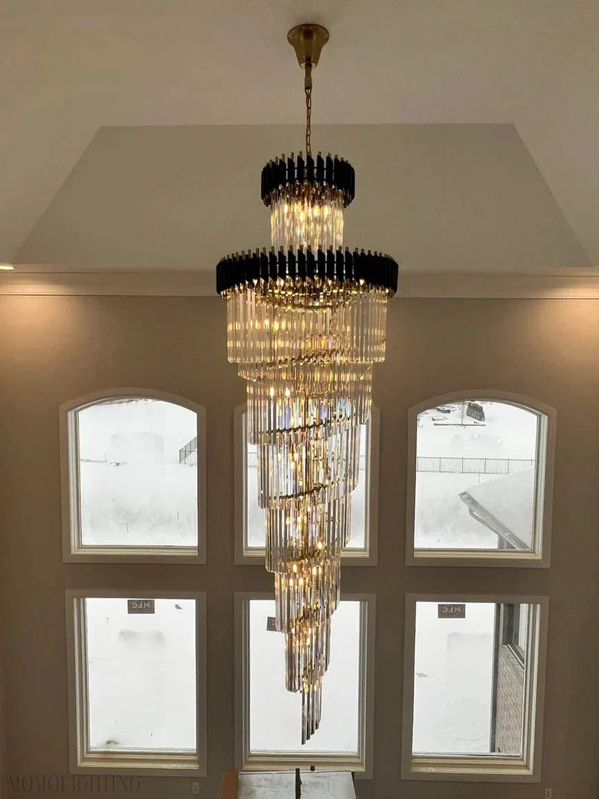 Cyrus Multiple Tier Crystal Chandelier-Nobipets