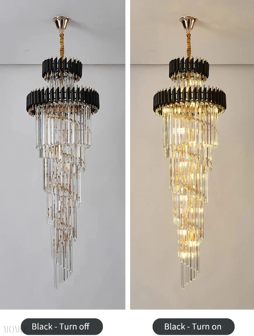 Cyrus Multiple Tier Crystal Chandelier-Nobipets