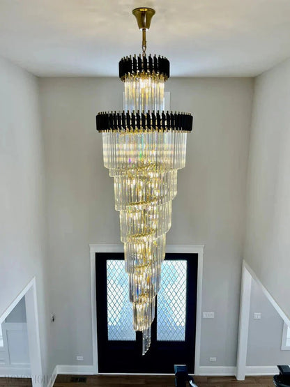 Cyrus Multiple Tier Crystal Chandelier-Nobipets