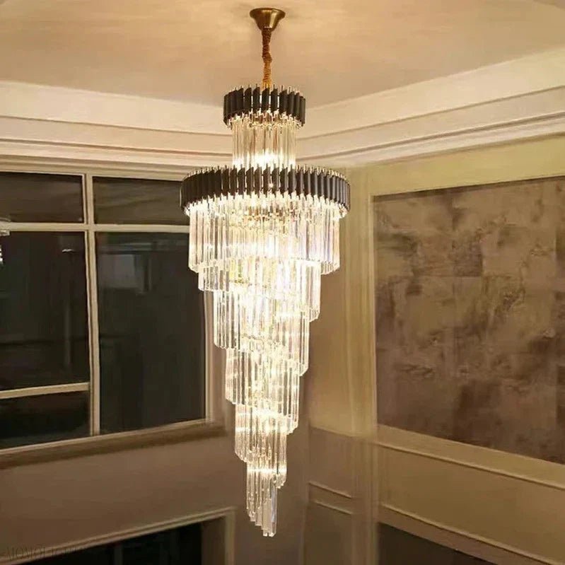 Cyrus Multiple Tier Crystal Chandelier-Nobipets