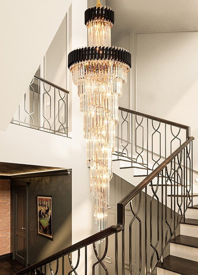 Cyrus Multiple Tier Crystal Chandelier-Nobipets