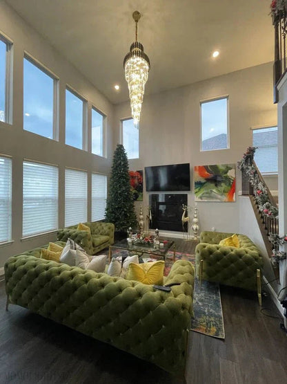 Cyrus Multiple Tier Crystal Chandelier-Nobipets