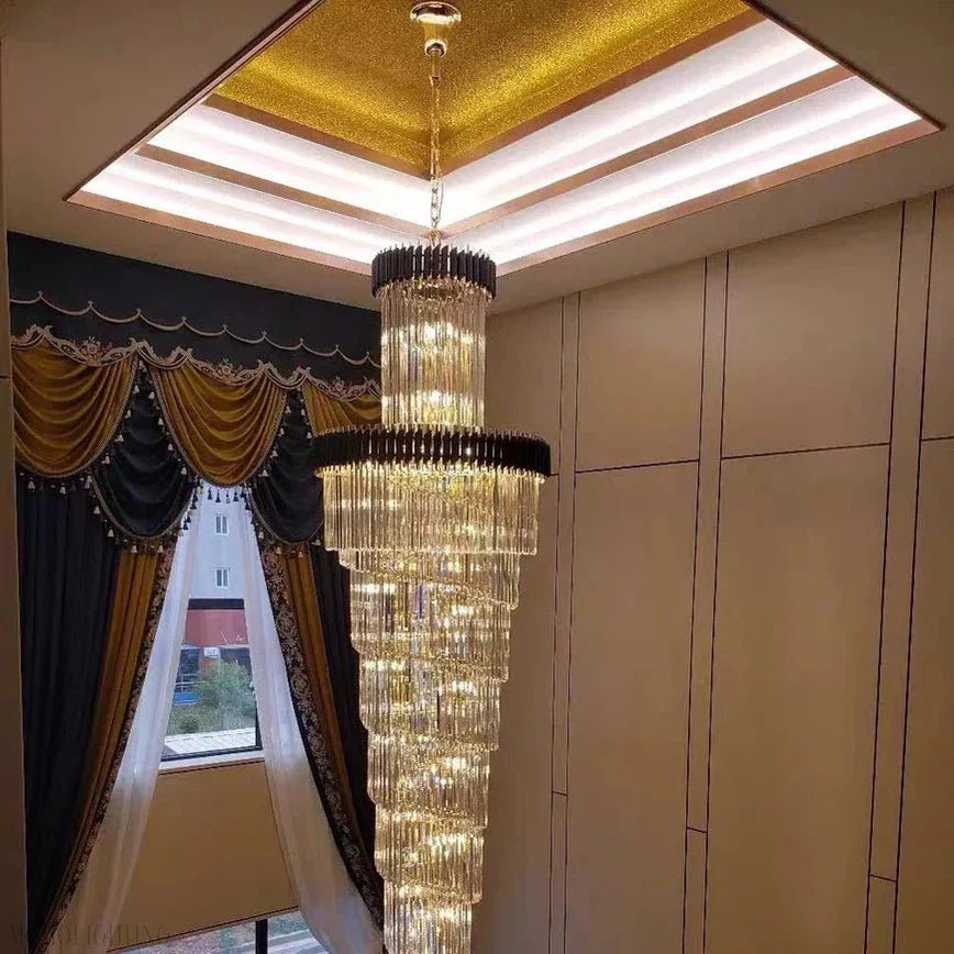 Cyrus Multiple Tier Crystal Chandelier-Nobipets