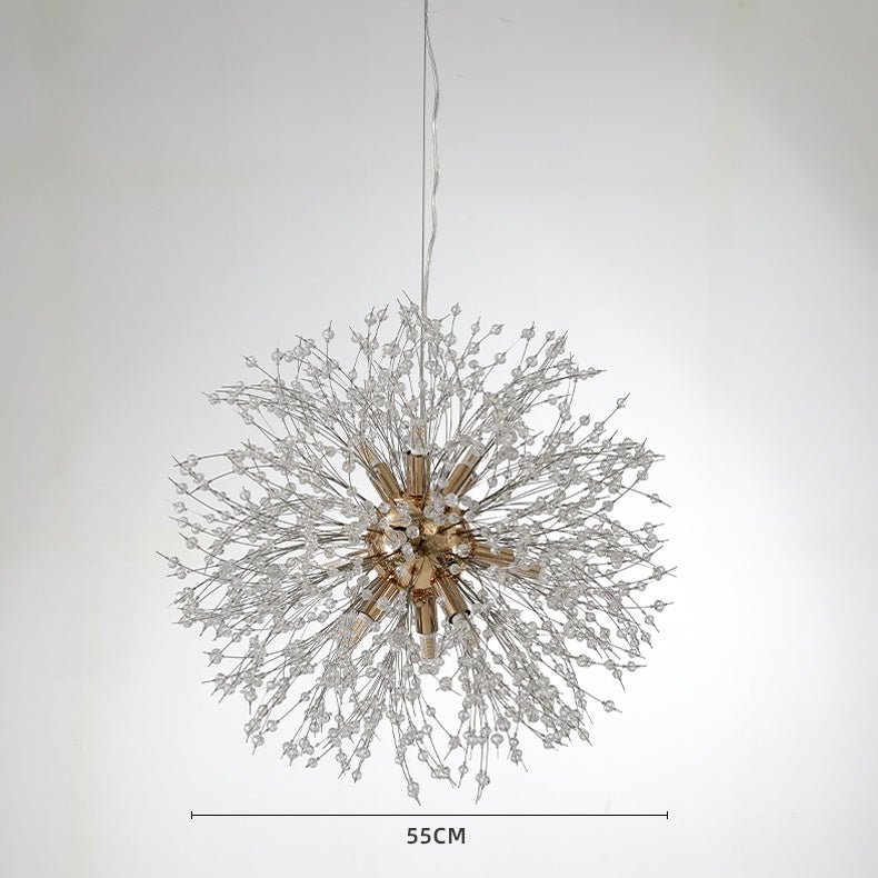 Dandelion Chandelier Sputnik Sphere In Firework Shape Modern Ceiling Light-Nobipets