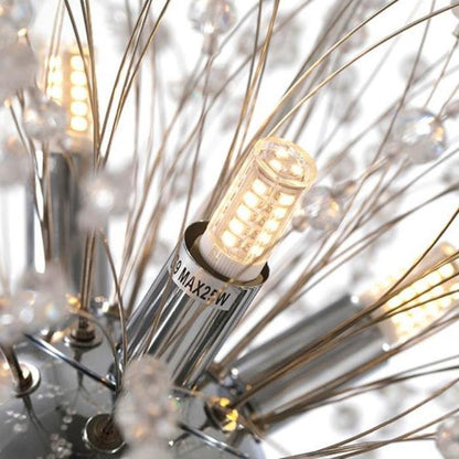 Dandelion Chandelier Sputnik Sphere In Firework Shape Modern Ceiling Light-Nobipets