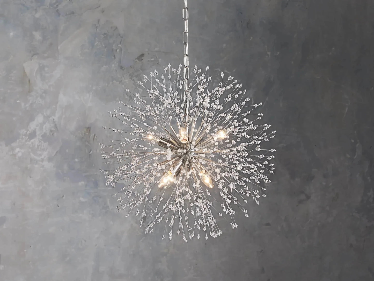 Dandelion Round Chandelier 22''30''43''-Nobipets