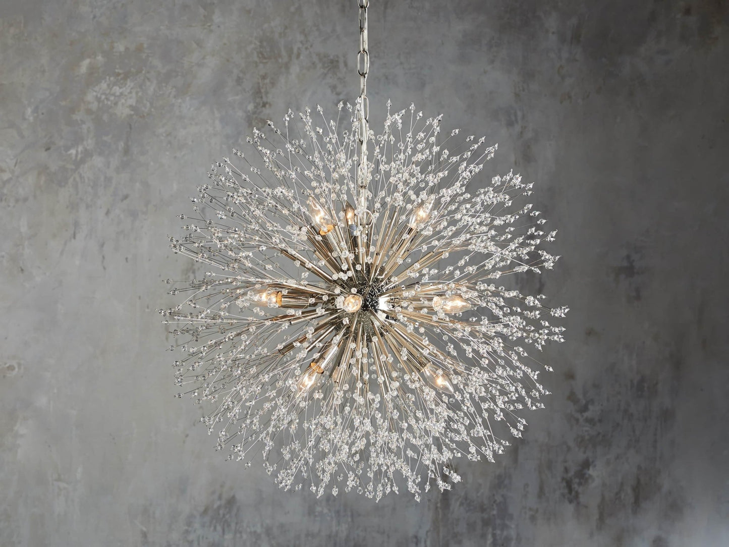 Dandelion Round Chandelier 22''30''43''-Nobipets