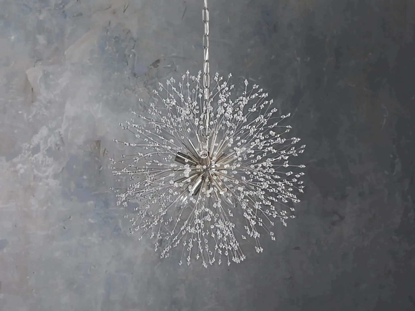 Dandelion Round Chandelier 22''30''43''-Nobipets