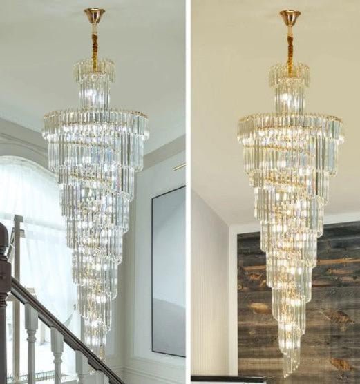 Danilo Multiple Tier Crystal Chandelier-Nobipets