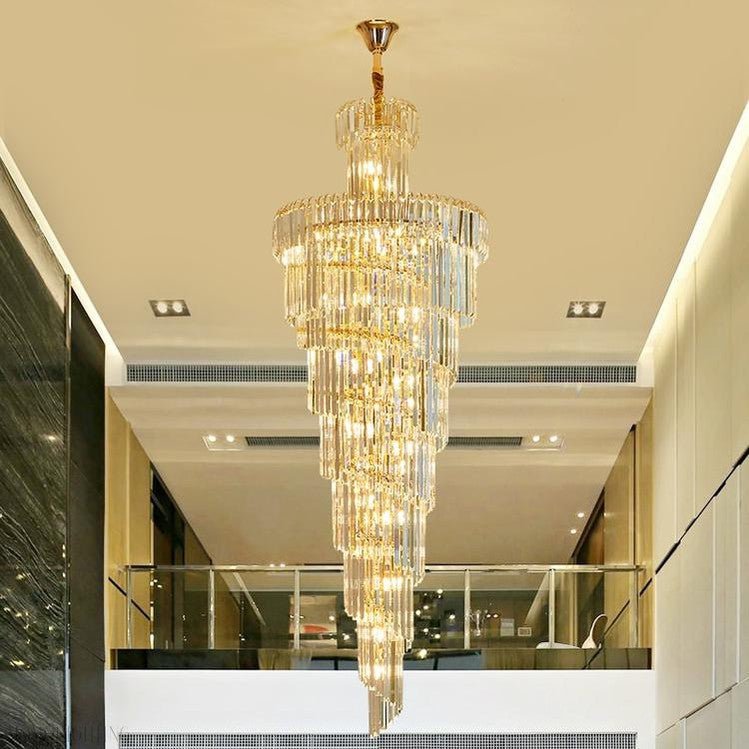 Danilo Multiple Tier Crystal Chandelier-Nobipets