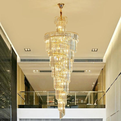 Danilo Multiple Tier Crystal Chandelier-Nobipets