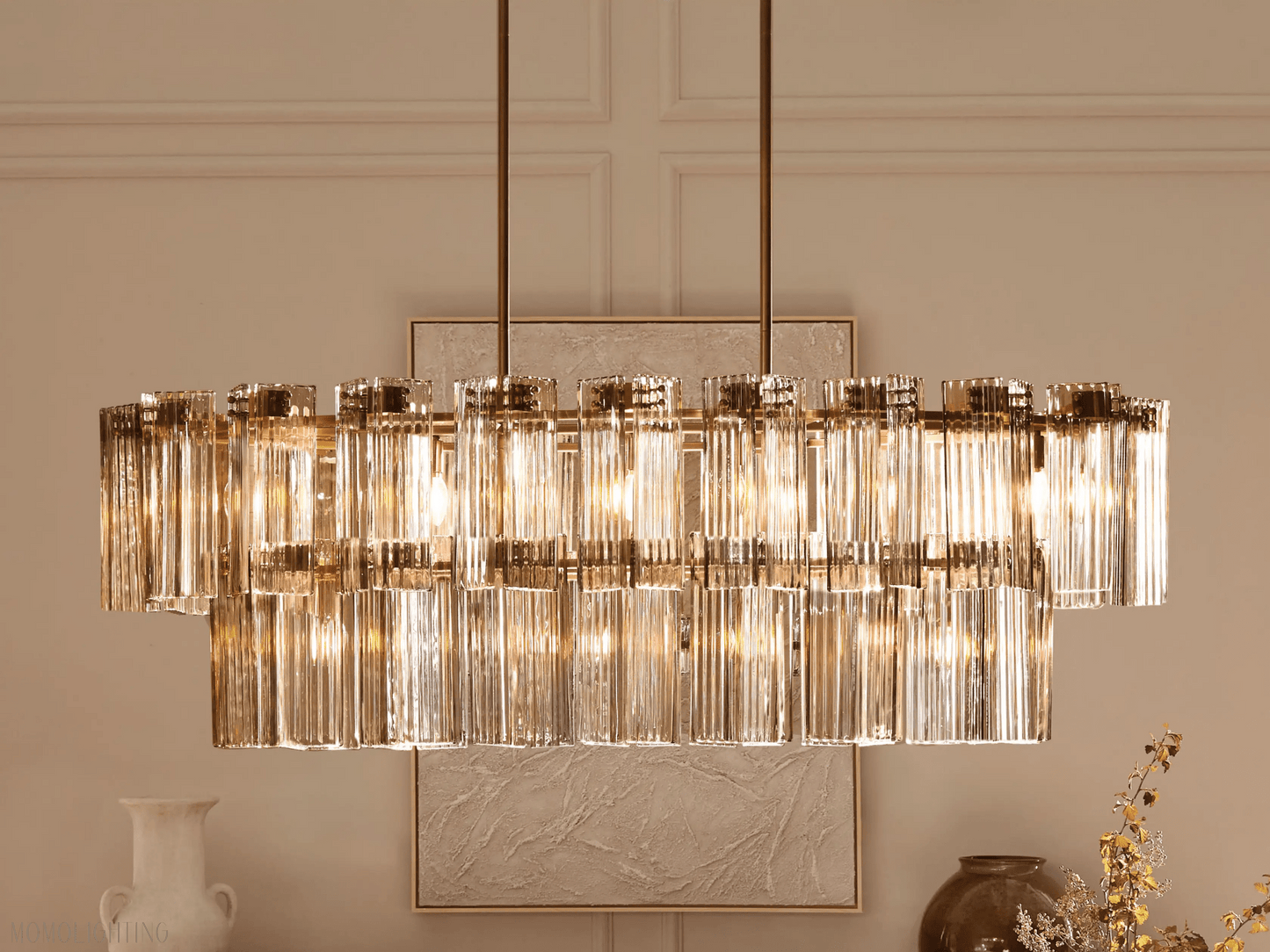 Delsie Oval Chandelier-Nobipets
