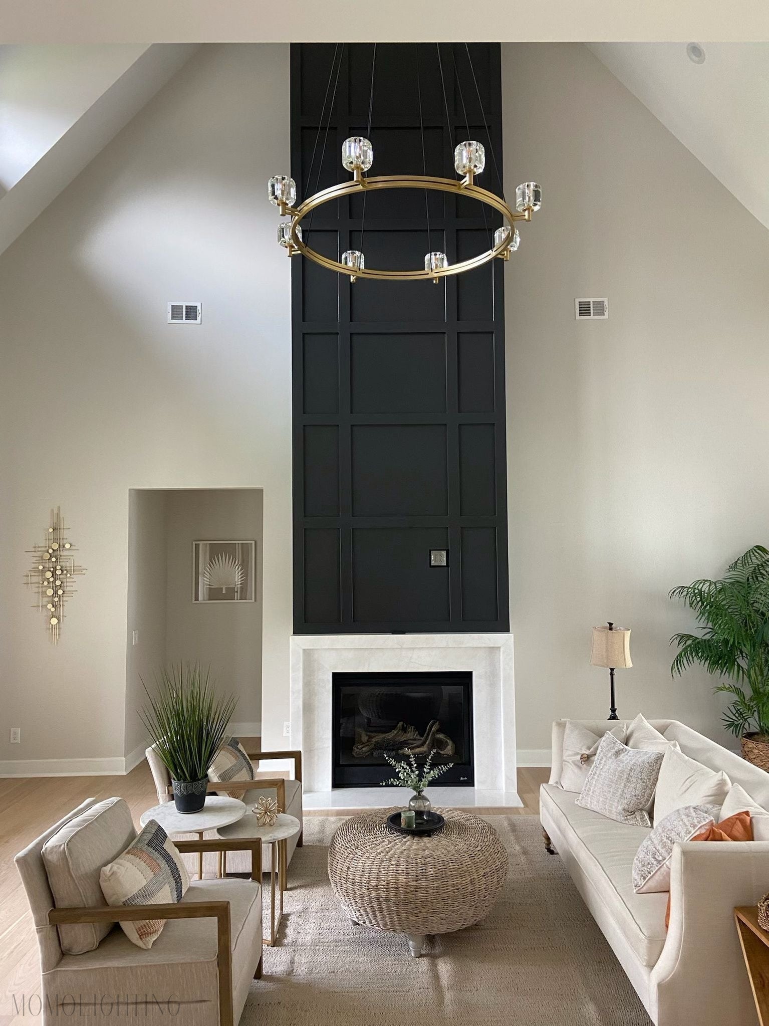Demaret Double Round Chandelier 36"-Nobipets