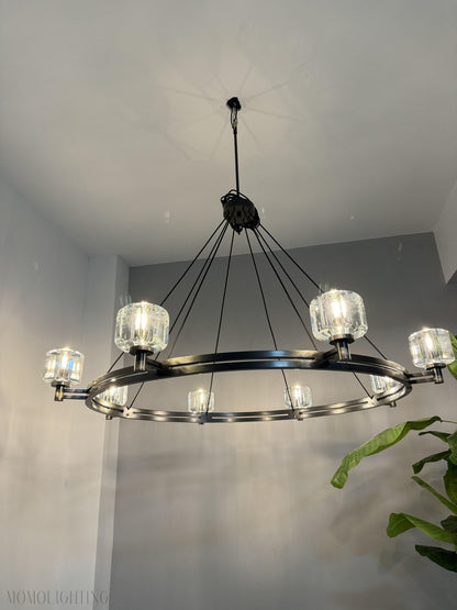 Demaret Double Round Chandelier 48"-Nobipets