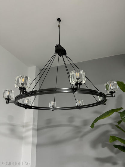 Demaret Double Round Chandelier 48"-Nobipets