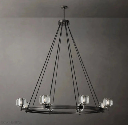 Demaret Double Round Chandelier 60"-Nobipets