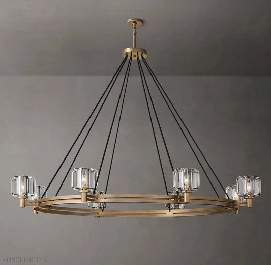Demaret Double Round Chandelier 60"-Nobipets