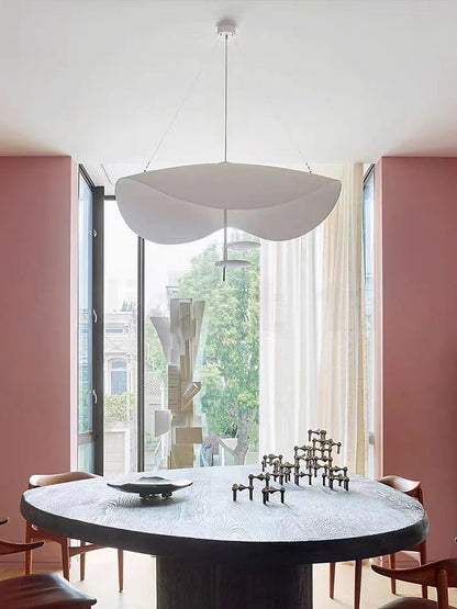 Designer Model Modern Art Hat Shape Gold Leaf Pendant Chandelier for Living/Dining Room-Nobipets
