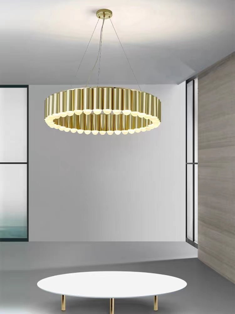 Designer Model Oversized Multi-head Round Chandelier for Living/Dining Room/Bedroom-Nobipets