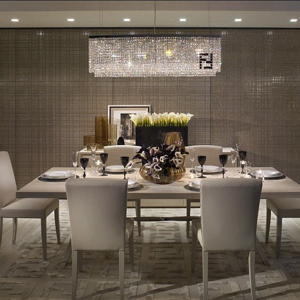 Designer Style Crystal Chandelier Elegant Round Ceiling Lighting Fixture for Living/ Dining Room-Nobipets