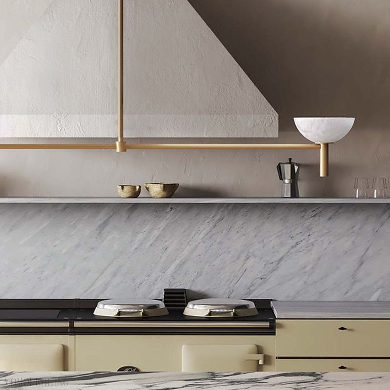 Devia Alabaster Linear Chandelier-Nobipets