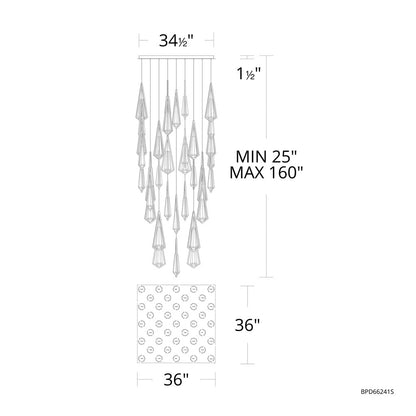 Devotion Linear Chandelier 40 Light