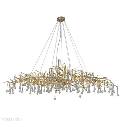 Doris Branch Crystal Chandelier Light-Nobipets