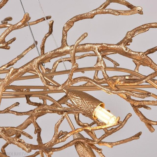 Doris Branch Crystal Chandelier Light-Nobipets