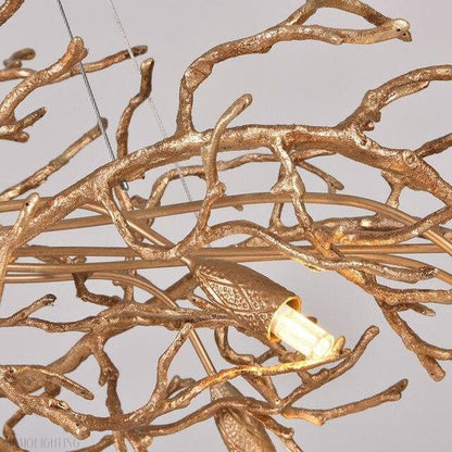 Doris Branch Crystal Chandelier Light-Nobipets