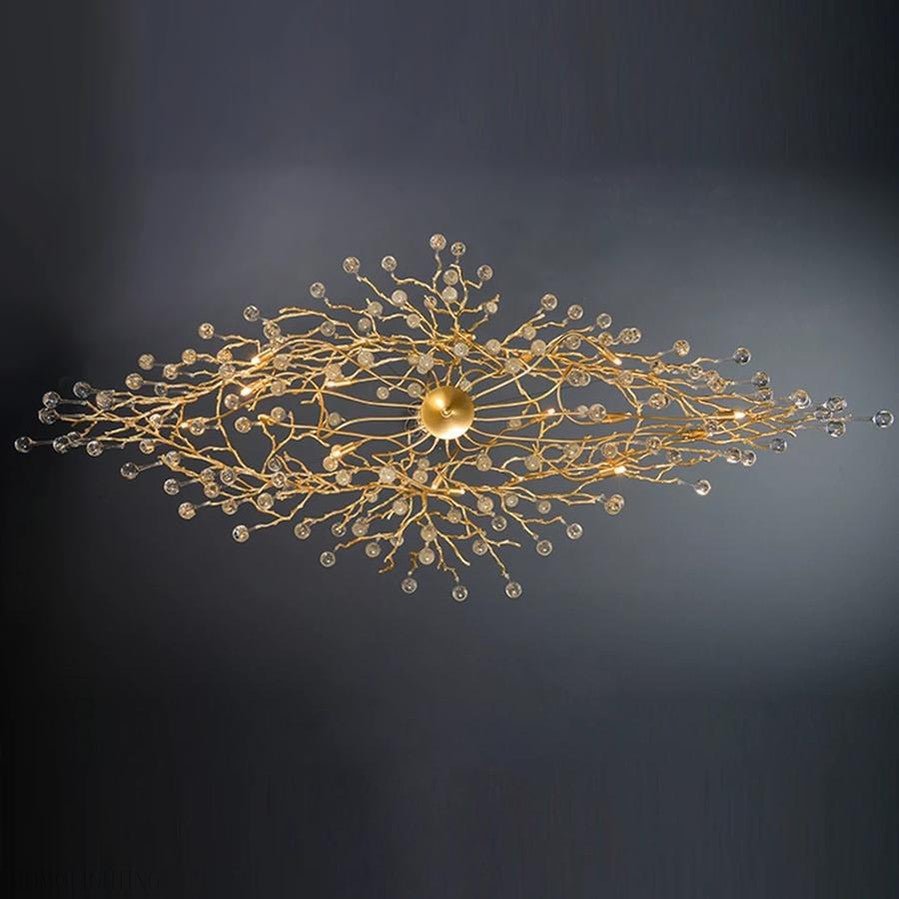 Doris Branch Crystal Chandelier Light-Nobipets