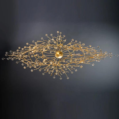 Doris Branch Crystal Chandelier Light-Nobipets