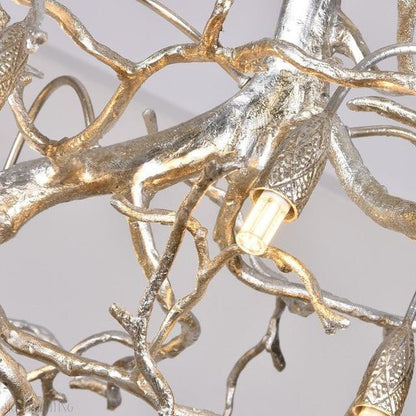 Doris Branch Crystal Chandelier Light-Nobipets