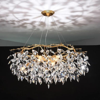 Doris Round Modern Branch Chandeliers-Nobipets